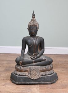 Bronze Nepalese Buddha Statue Meditation Antique Buddhist Art