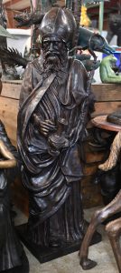 Italian Bronze Statue Saint Prosdocimus Padua XL Religious Art