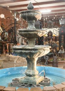 Large Italian Bronze Water Fountain Three Tiered Garden Feature